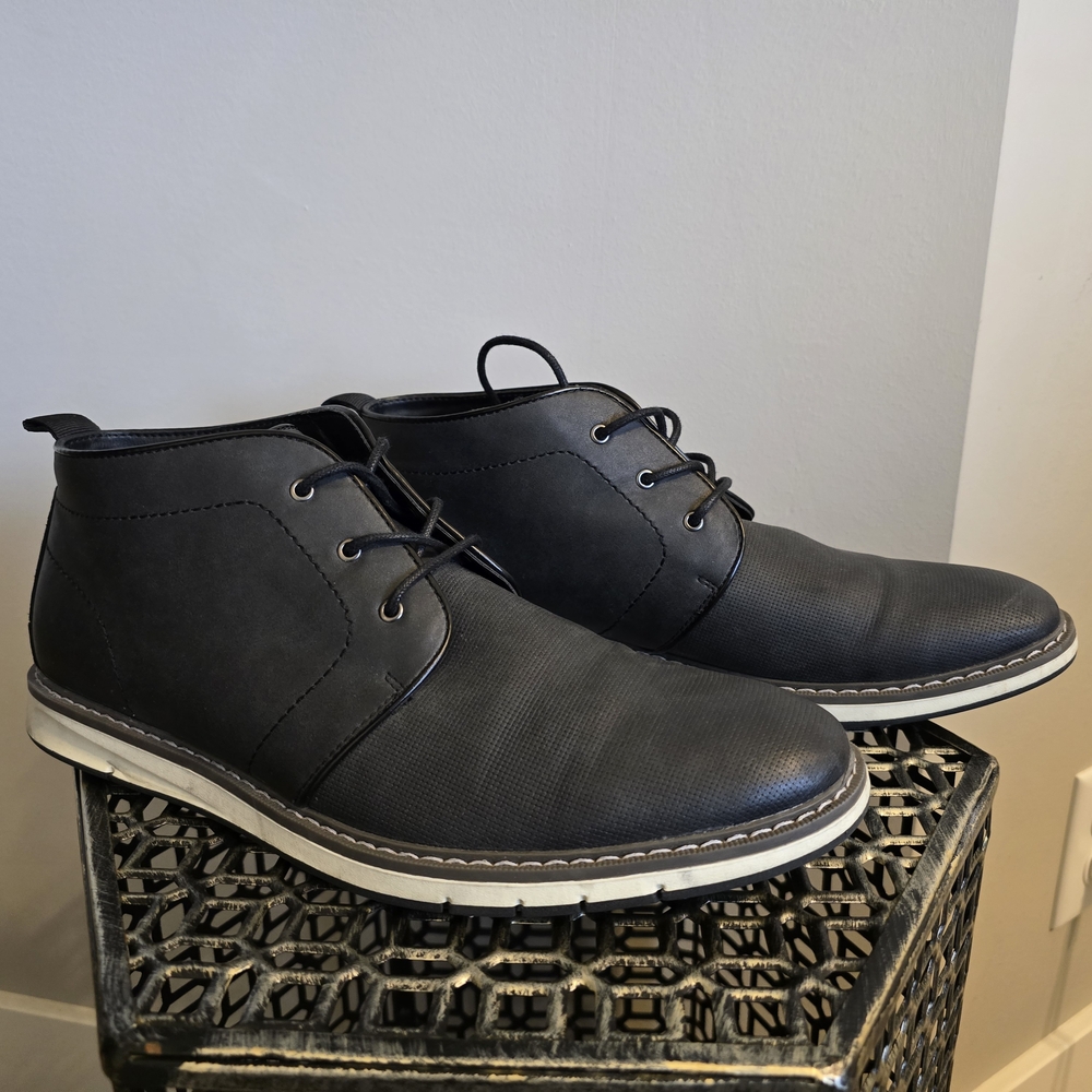 Black Leather Men's Shoes